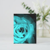 Blaue Rose Postkarte (Stehend Vorderseite)