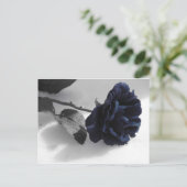 Blaue Rose Postkarte (Stehend Vorderseite)