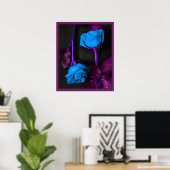 Blaue Rose Print -20x24 -andere Größen verfügbar Poster (Heimbüro)