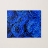 Blaue Rose Puzzle (Horizontal)