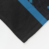 Blaue Rose Reben 1 Fleecedecke (Ecke)
