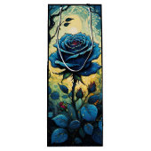 Blaue Rose Reben 1 Geschenktüte Für Weinflaschen (Rückseite)