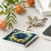 Blaue Rose Reben 1 m² Schlüsselanhänger (Seite)