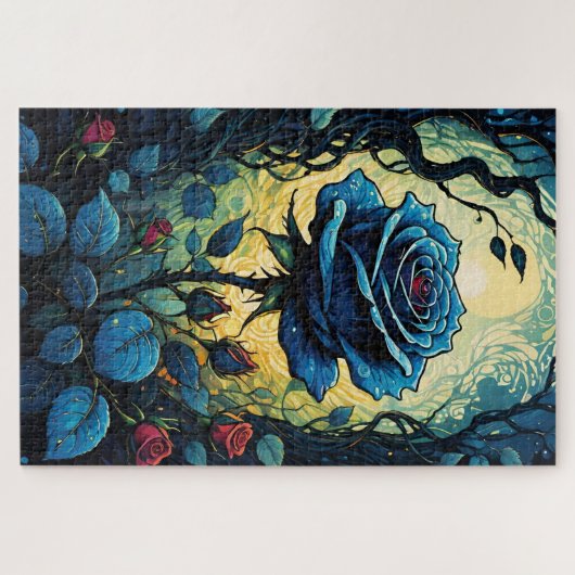 Blaue Rose Reben 1 Puzzle (Horizontal)