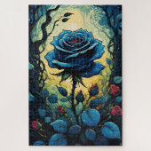 Blaue Rose Reben 1 Puzzle (Vertikal)
