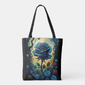 Blaue Rose Reben 1 Tasche (Rückseite)