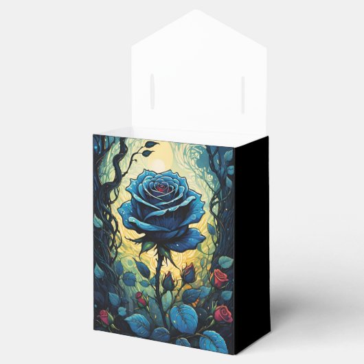Blaue Rose Reben 1 Zelt Geschenkschachtel (Geöffnet)