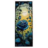 Blaue Rose Reben 2 Geschenktüte Für Weinflaschen (Rückseite)