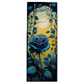 Blaue Rose Reben 2 Geschenktüte Für Weinflaschen (Vorderseite)