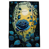 Blaue Rose Reben 2 Mittlere Geschenktüte (Vorderseite)