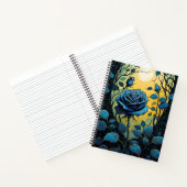 Blaue Rose Reben 2 Notizblock (Innenseite)