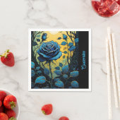 Blaue Rose Reben 2 Serviette (Beispiel)