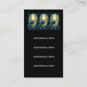 Blaue Rose Reben 2 Visitenkarte (Rückseite)