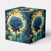Blaue Rose Reben 3 Cube Geschenkschachtel (Rückseite)