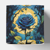 Blaue Rose Reben 3 Herz Geschenkschachtel (Oben)