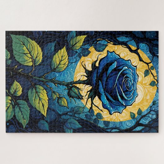 Blaue Rose Reben 3 Puzzle (Horizontal)