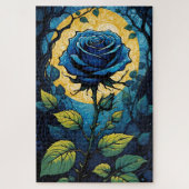 Blaue Rose Reben 3 Puzzle (Vertikal)