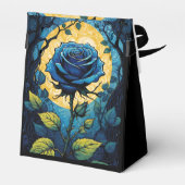 Blaue Rose Reben 3 Zelte Geschenkschachtel (Rückseite)