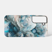 Blaue Rose Samsung Galaxy Hülle (Rückseite (Horizontal))