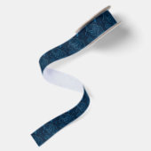 Blaue Rose Satinband (Rückseite)