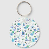 Blaue Rose Schlüsselanhänger (Vorderseite)