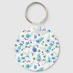 Blaue Rose Schlüsselanhänger