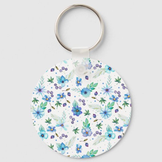 Blaue Rose Schlüsselanhänger (Vorderseite)