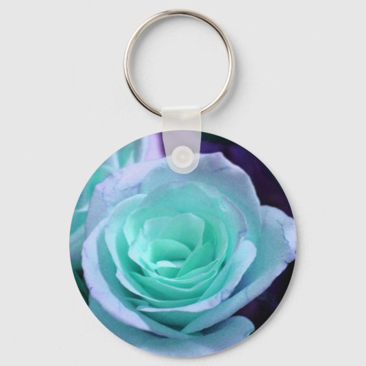 Blaue Rose Schlüsselanhänger (Vorderseite)