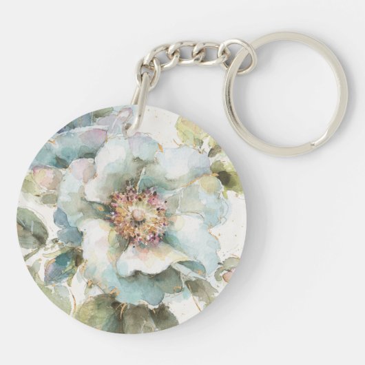 Blaue Rose Schlüsselanhänger (Rückseite)