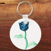 Blaue Rose. Schlüsselanhänger (Vorderseite)