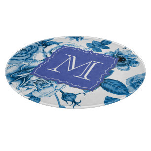 Blaue Rose Schneidebrett