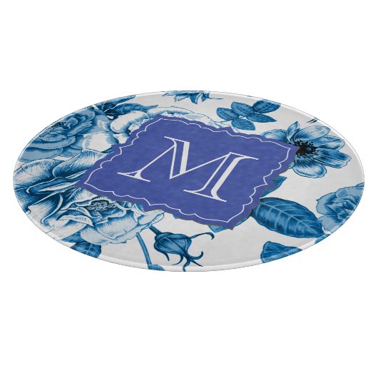 Blaue Rose Schneidebrett (Ecke)