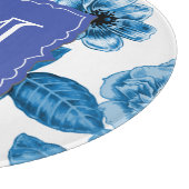 Blaue Rose Schneidebrett (Ecke)