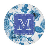 Blaue Rose Schneidebrett (Vorderseite)