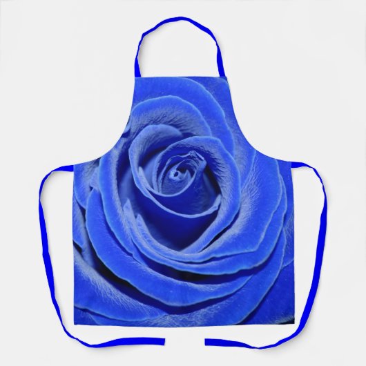 Blaue Rose Schürze (Vorderseite)