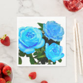 Blaue Rose Serviette (Beispiel)