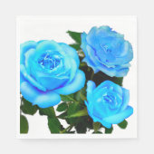 Blaue Rose Serviette (Vorderseite)