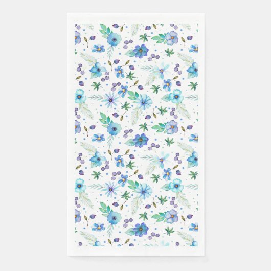 Blaue Rose Serviette (Vorderseite)