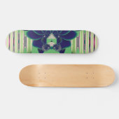 Blaue Rose Skateboard (Horizontal)