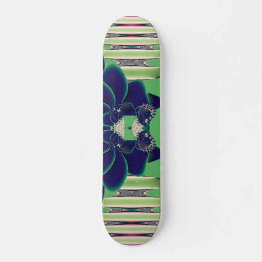Blaue Rose Skateboard (Vorne)