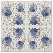 Blaue Rose Stoff (Muster)