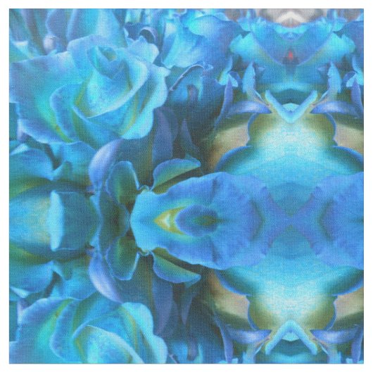 Blaue Rose Stoff (Nahaufnahme)