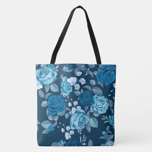 Blaue Rose Tasche (Vorderseite)