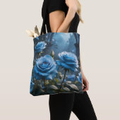 Blaue Rose Tasche (Von Nahem)