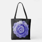 Blaue Rose Tasche (Rückseite)