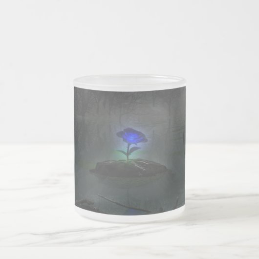 Blaue Rose Tasse (Mittel)