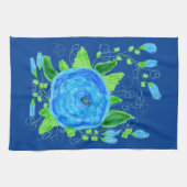 Blaue Rose Teetuch Küchentuch (Horizontal)