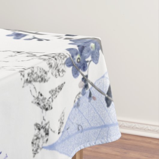 Blaue Rose Tischdecke (Beispiel)