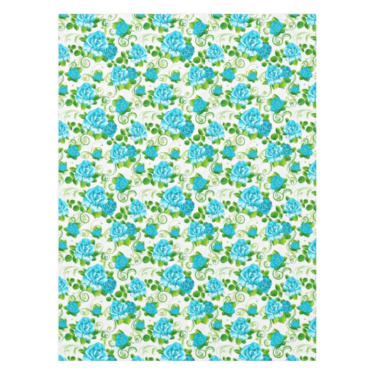 Blaue Rose Tischdecke (Vorderseite)
