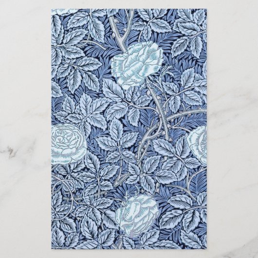 Blaue Rose Traum Briefpapier (Vorderseite)